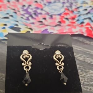 Brighton Black Bead Earrings
